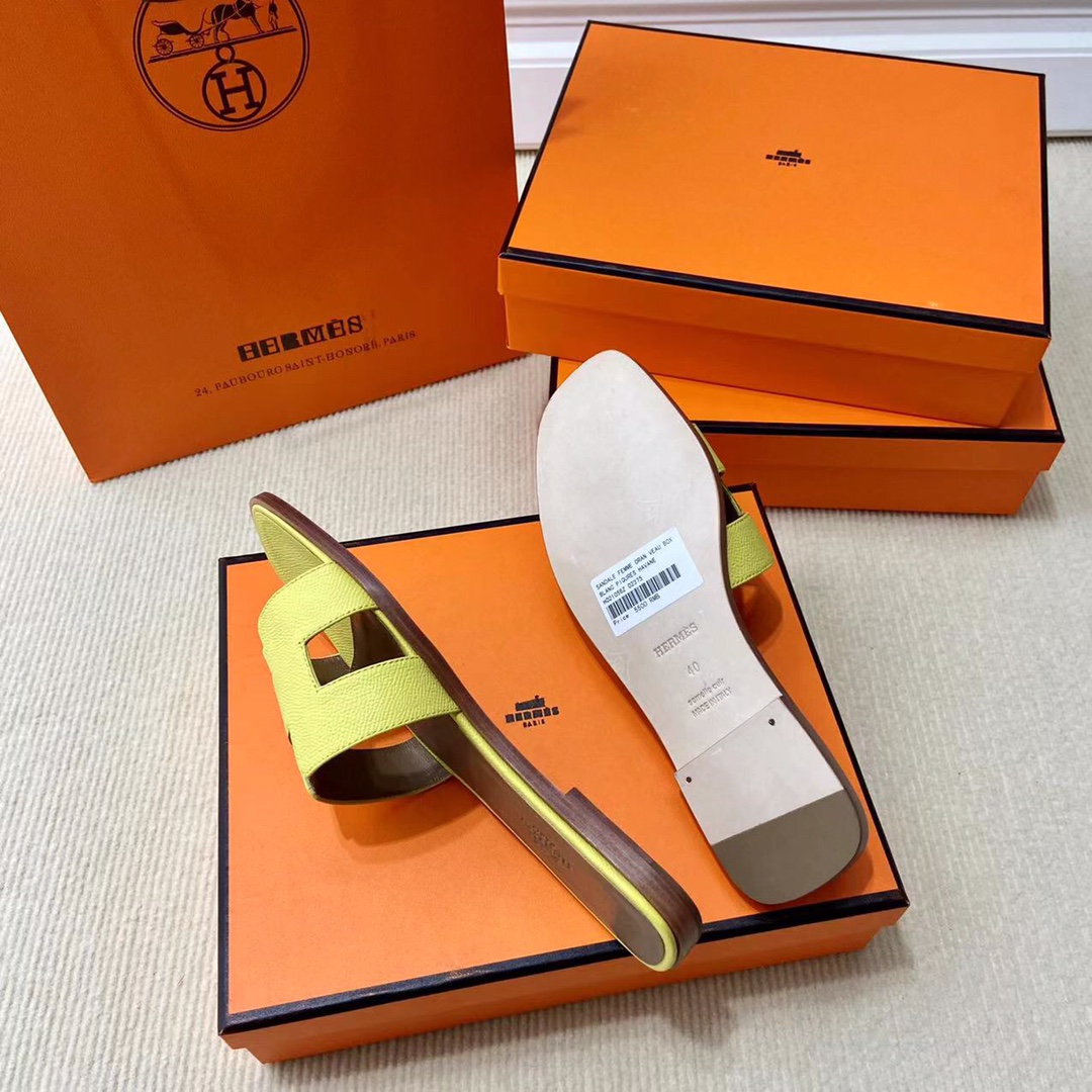 에르메스 올수공 오란 슬리퍼 샌들 앱송 33